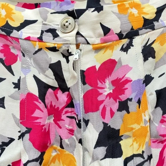 Vintage Floral Midi Skirt - Multicolor - Picture 5 of 8